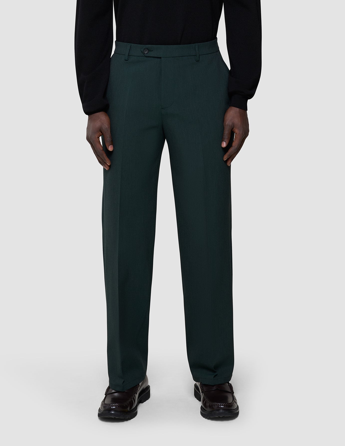 Essential Suit Pants Relaxed Fit Pine Green